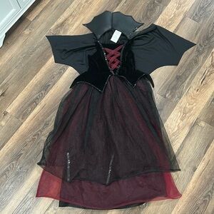 Way to Celebrate Dracula's Darling Halloween Costume Dress Girl's Size XL(14/16)